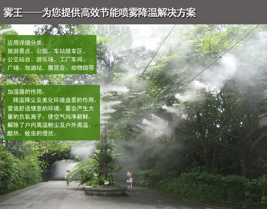 蓝狮在线提供高效节能喷雾降温解决方案